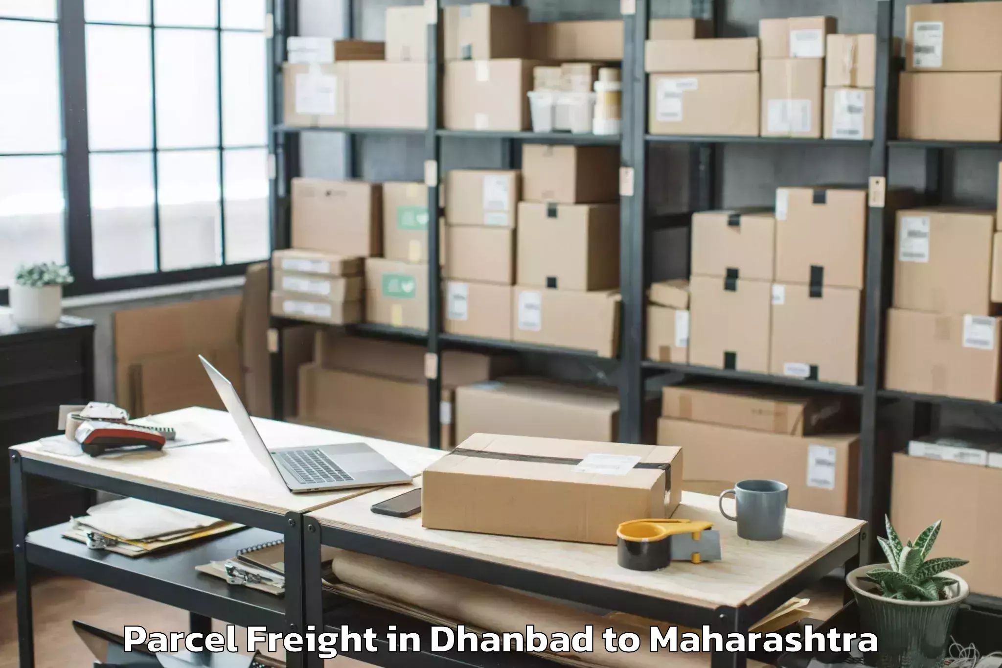 Easy Dhanbad to Pirangut Parcel Freight Booking